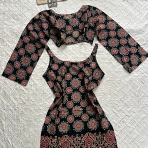 Block Print Pure Cotton 2 in One Kurti