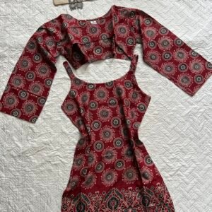 Block Print Pure Cotton 2 in One Kurti