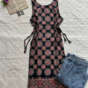 Pure Cotton Long Snatch Waist Kurti
