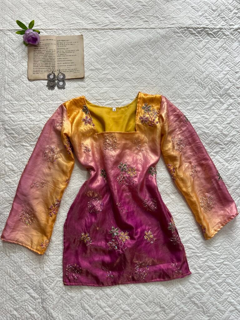 Ombre Handworked Chatpati Short Kurti