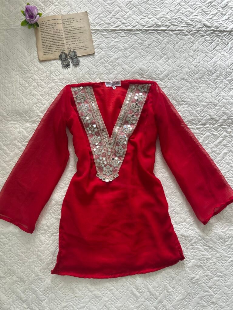 GALA~Chatpati Short Kurti in Red