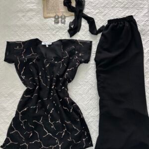 CHANDINI~Y2K 90’s Set in Hot Black