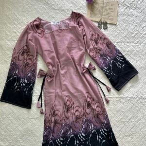 Bow Long Chatpati Corset Back Kurti
