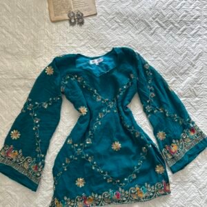 Chatpati Short Kurti in Deep Teal