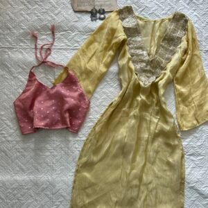 Sheer Chatpati Kurti with Blouse Set