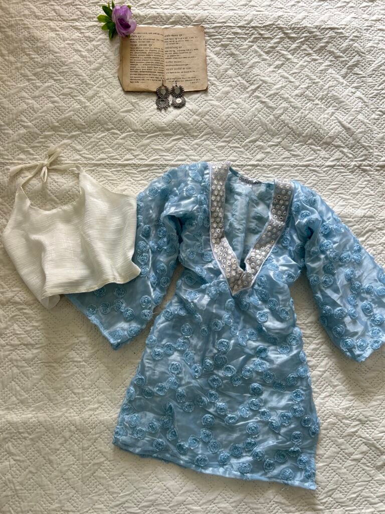 Sheer Chatpati Kurti with Blouse Set