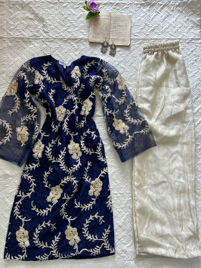 Gotta Patti Long Chatpati Kurti with Plazoo Set