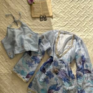 MOOR~Sheer Chatpati Kurti with Blouse Set