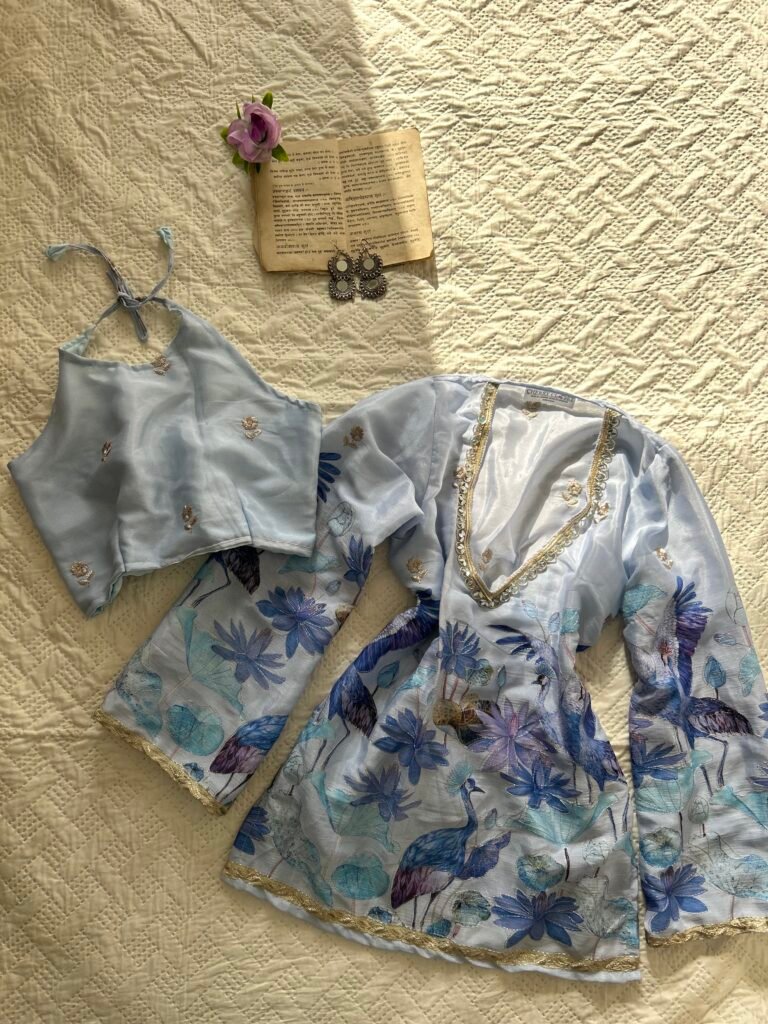 MOOR~Sheer Chatpati Kurti with Blouse Set