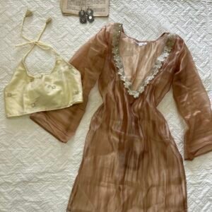 ADAA~Sheer Chatpati Kurti with Blouse Set