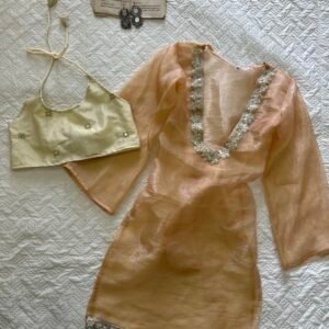 ADAA~Sheer Chatpati Kurti with Blouse Set