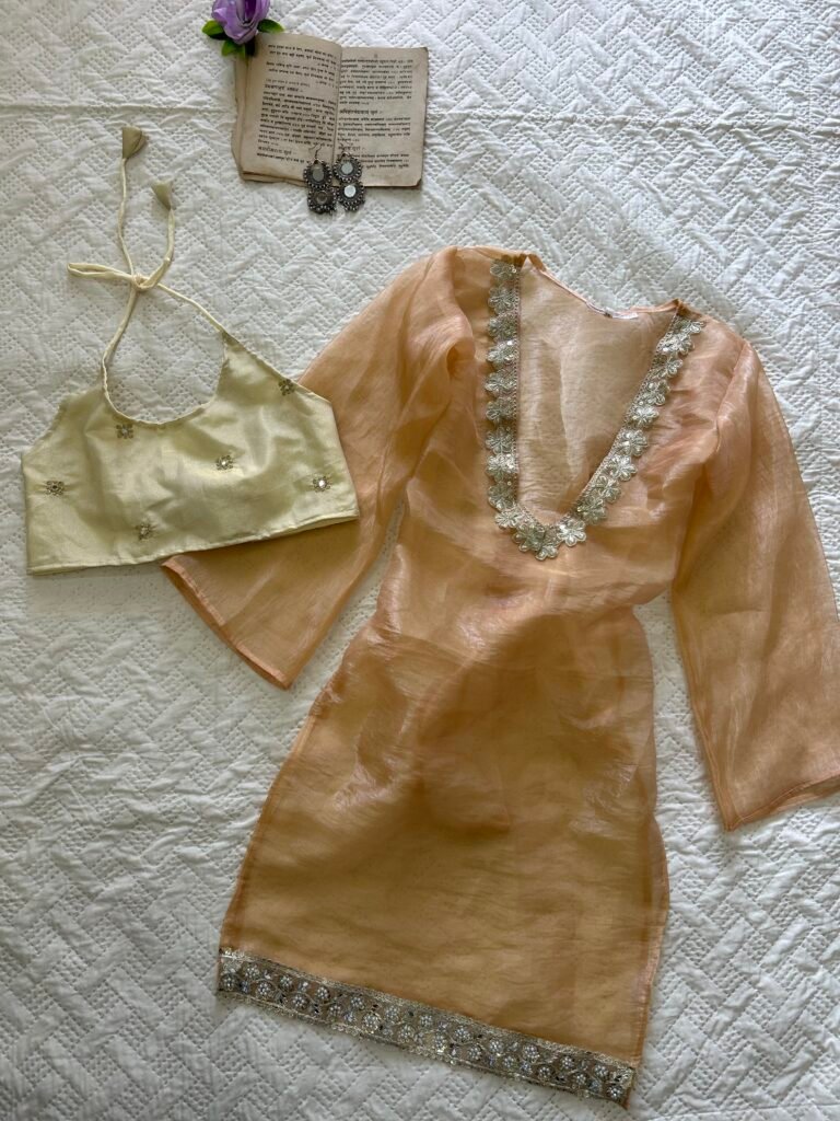 ADAA~Sheer Chatpati Kurti with Blouse Set