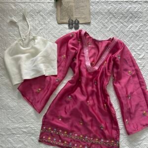 ROSE~Sheer Embroidered Kurti with Blouse